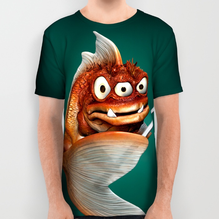 Evil fish shirt